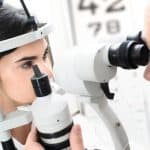 Routine Eye Exam At the Optician