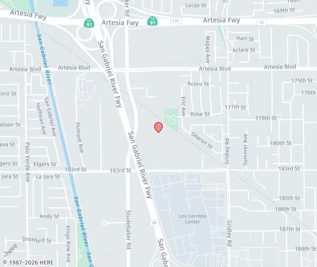 Location Map: 18000 Studebaker Road, Suite 505 Cerritos, California 90703