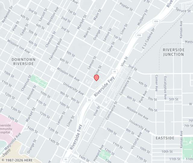 Location Map: 3600 Lime Street, Suite 117 Riverside, California 92501