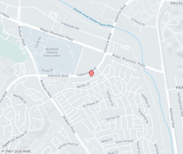 Location Map: 23838 Valencia Boulevard, Suite 205 Santa Clarita, California 91355